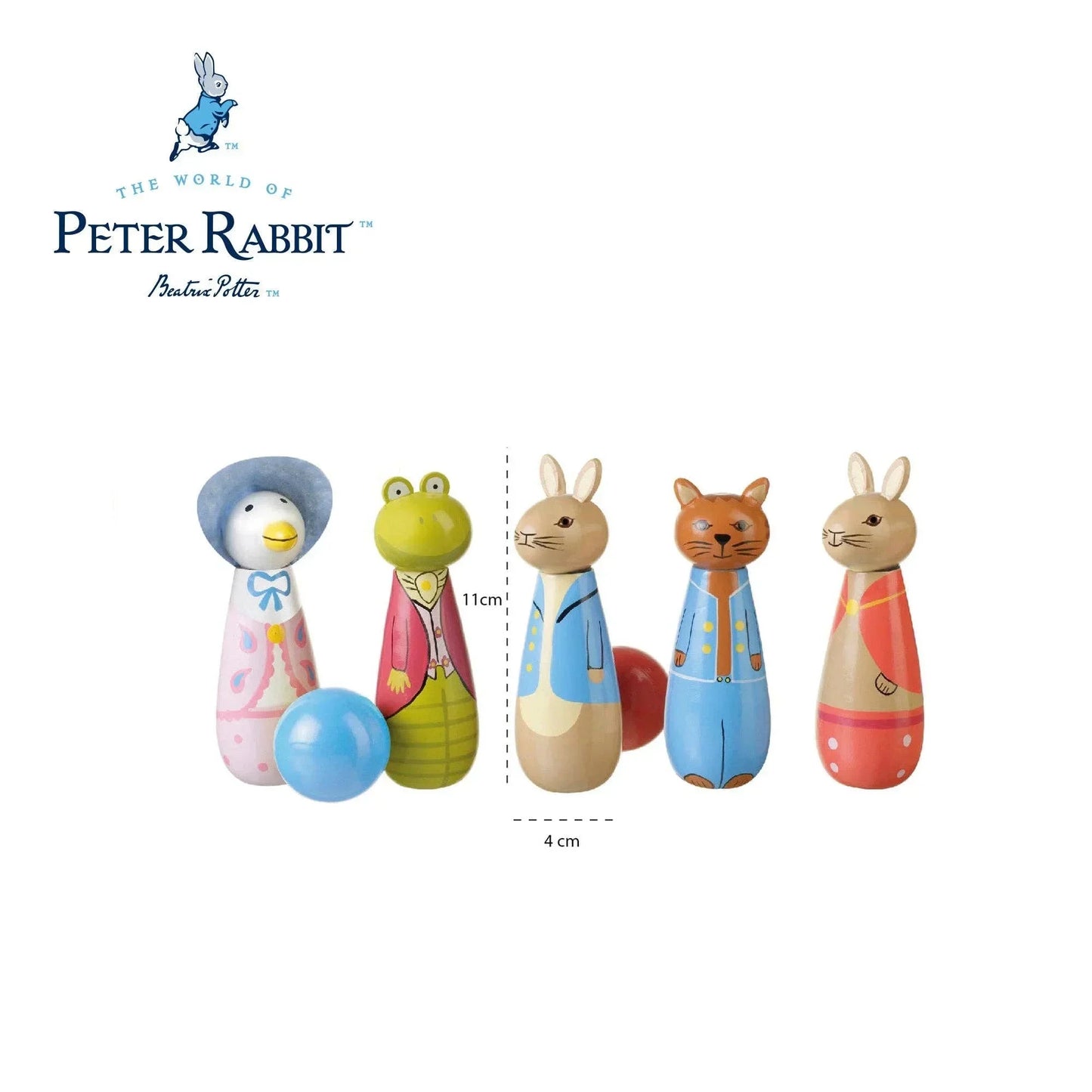 Peter Rabbit™ – Jeu de Quilles en Bois pour Enfants