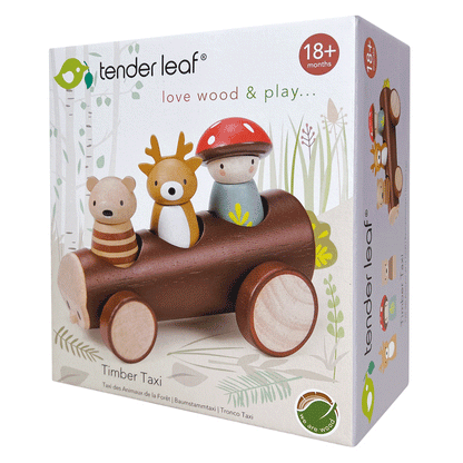 Taxi en Bois pour Enfants – Jouet Timber Taxi