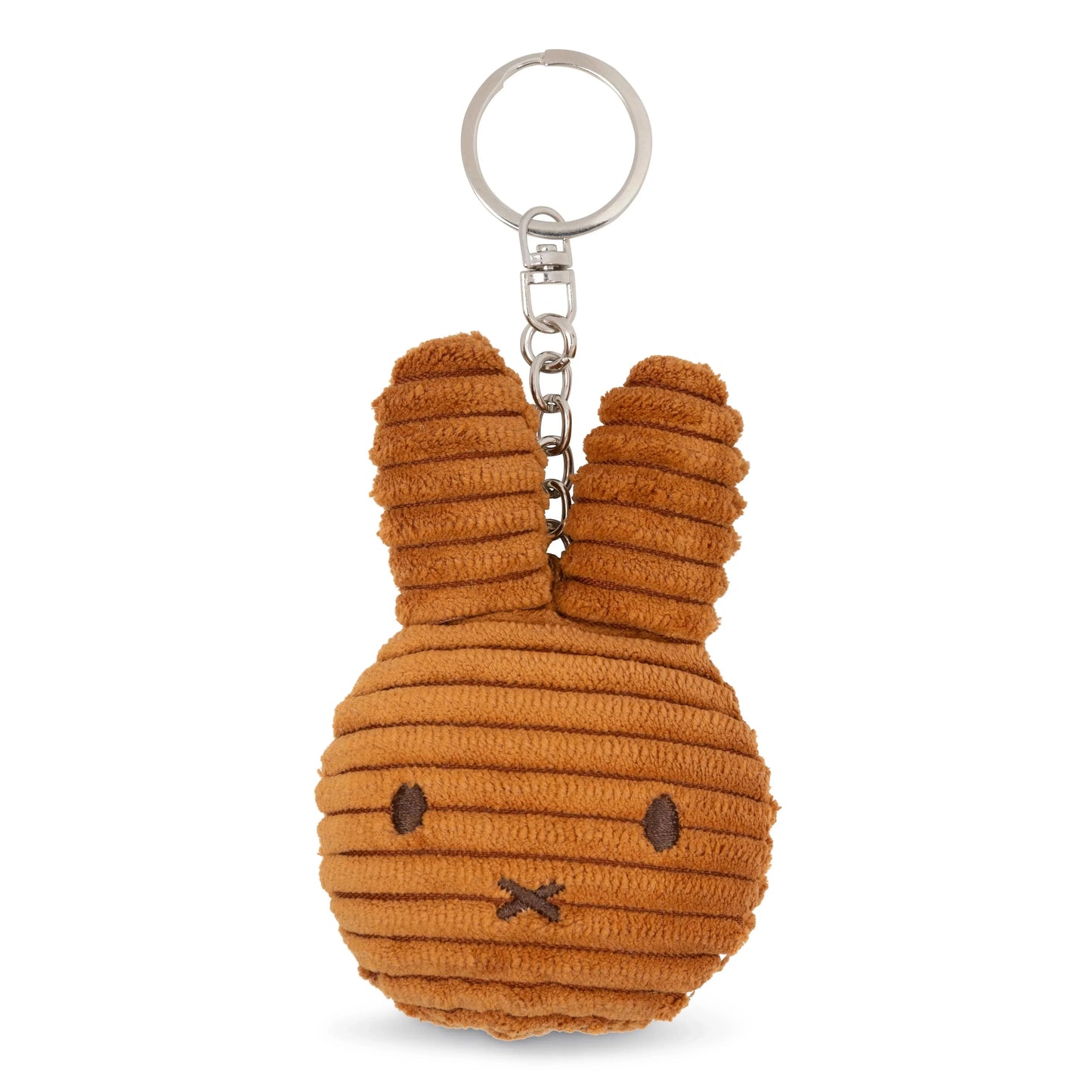 Porte-clés Miffy Plat en Velours Côtelé Éco – Cinnamon – 10 cm