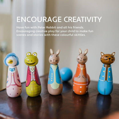 Peter Rabbit™ – Jeu de Quilles en Bois pour Enfants
