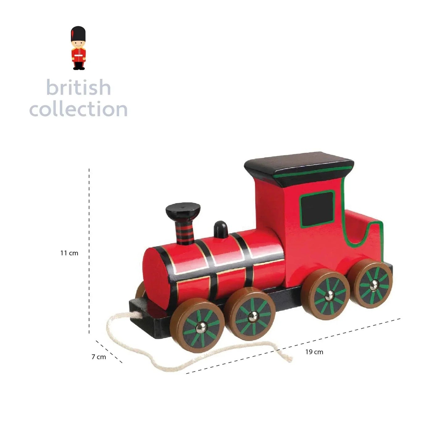 Train à Tirer en Bois – Locomotive Classique