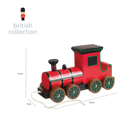 Train à Tirer en Bois – Locomotive Classique