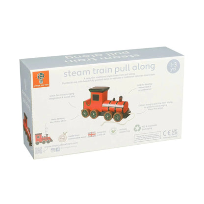 Train à Tirer en Bois – Locomotive Classique